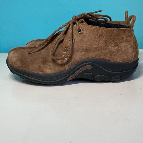 Merrell Booties Brown Suede Size 40 Mens 7 Women’s 9 Jungle Stitch Root Beer Moc main image 9